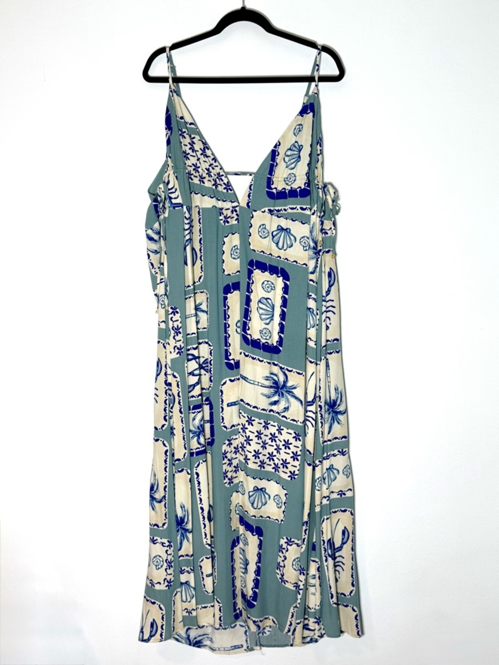 Label Of Love Blue Crustaceans Boho Maxi Dress